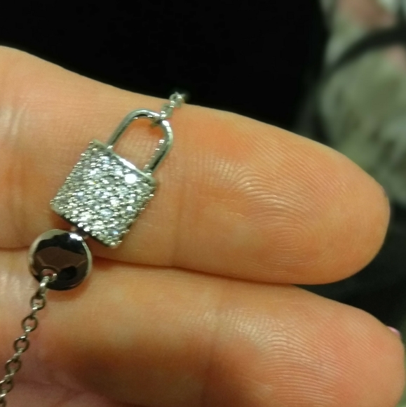 Designer inspired Lock & Key Necklace - Picture 5 of 7